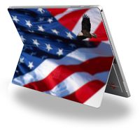 Ole Glory Bald Eagle - Decal Style Vinyl Skin fits Microsoft Surface Pro 4 (SURFACE NOT INCLUDED)