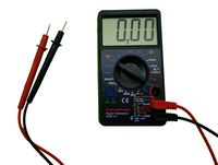 Large Screen Digital Multimeter - Volts Ohms Amps Transistor (hFE) Square Wave Output Diode & Audible Continuity Tester with Buzzer
