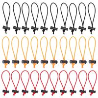 Foto&Tech Multipurpose Extra Thick Toggle Tie/Elastic Cable Tie&Organizer Adjustable Cable Strap/Instant Clutter Killer/Tangle Tamer/Cable Management for Cord&Cable Reusable (16CM, 10 BK+10 OR+10 Red)