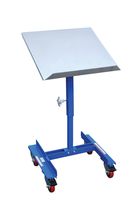 Vestil WT-2221 Mobile Tilting Work Table, Steel, 150 lbs Capacity, 21" Length x 22" Width Platform, 2" Lip Height