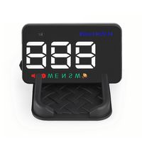 GOGOLO 3.5'' A5 GPS Universal HUD Head Up Display KMH MPH Over Speed Alarm Speedometer with Compass for 12V Vehicle Windshield Projector with Film, Cigarette Lighter Powered & 2 Models(HUD & Standard)