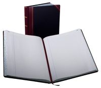 Boorum & Pease 23 Series Columnar Book, Record, 300 Page, Black/Red (23-300-R)