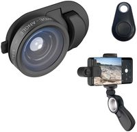 olloclip Multi-Device Clip with 2-in-1 Lens Kit: Wide Angle + Macro Lens - Compatible with iPhone, Pixel and Samsung Galaxy Smartphones + Pivot Stabilizer and Selfie Bluetooth Remote Shutter