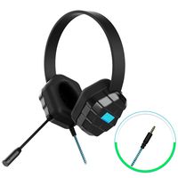 GumDrop Droptech B1 Over-Ear Headset with Chew-Proof Cord, Built-in Mic, 3.5mm Audio Jack for Classroom, Students, Kids -Black, Rugged, Plug & Play