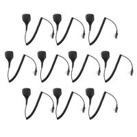10 Pack Maxtop APM250-I2 IP56 Waterproof Shoulder Speaker Microphone for ICOM IC-F3011 IC-F4011 IC-F3021 IC-F4021