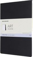 Moleskine Art Sketch Pad, Soft Cover, A4 (8.25" x 11.75") Plain/Blank, Black