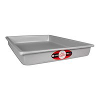 Fat Daddio's POB-12182 Sheet Cake Pan, 12 x 18 x 2 Inch, Silver