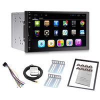 Car Stereo Android 7.1 Quad Cord GPS Navigation Mirror Link Subwoofer Bluetooth OBD WiFi Touch Screen Double Din in-Dash Aux in Car Radio (Android 7.1 Car Stereo)
