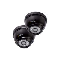 Q-See Home 1080P Analog HD Add-On Dome Surveillance Camera 2 Pack, Night Vision, Indoor and Outdoor, Black (QTH8056DA-2)