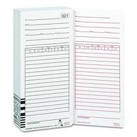Acroprint 09-9111-000 Totalizing Payroll Recorder Time Cards ES1010, Pack of 100 Cards, Numbered, Employee Signature Line