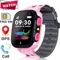 AMENON [New Version] Smart Watch for Kids GPS Tracker/Free SIM Card/Two-Way Call SOS Anti-Lost Games Camera/Child Watch for Boy Girl Toddler 3-12 Years Old/Kids Wrist Watch for Xmas Holiday Toys Gifts