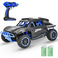 GotechoD Remote Control Car for Boys 4WD Large Size RC Car Off Road 25KM/H High Speed Racing Car, 4x4 RC Truck Monster Vehicle RTR Kids RC Toys Car Gifts for Boys Girls Adults with 2 Batteries Black