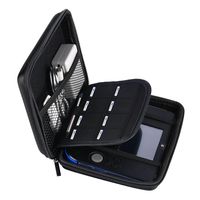 AKWOX Carrying Case for Nintendo 2DS with 8 Game Holders (Black)