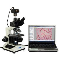 OMAX 40X-2000X Phase Contrast Trinocular Compound LED Microscope with 14MP USB Camera