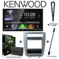 Kenwood Excelon DDX9904S DVD Receiver, iDatalink KIT-MUS1 Factory Integration Adapter for Select Ford Mustang, ADS-MRR Interface Module and BAA21 Antenna Adapter and a SOTS Lanyard