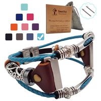 Smatiful Blaze Watch Bands with Box Set for Women (not for Kids), Adjustable Replacement Leather Watch Band Compatible with for Fitbit Blaze, Mediterranean_Blue