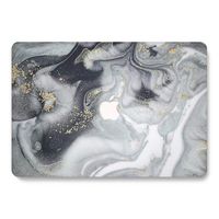 One Micron Compatible MacBook Air 11 Inch Case Plastic Pattern Hard Case Shell Compatible MacBook Air 11.6 Inch (Model: A1465 and A1370)-Black Marble