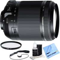 Tamron 18-200mm Di II VC All-In-One Zoom Lens for Nikon Mount includes Bonus Vivitar 62mm Multicoated UV Protective Filter and More