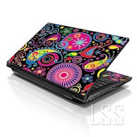 LSS Laptop 17-17.3" Skin with Colorful Art Design Pattern for HP Dell Lenovo Apple Asus Acer Compaq - Fits 16.5" 17" 17.3" 18.4" 19" (2 Wrist Pads Free)