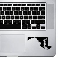 StickAny Palm Series Maryland MD Sticker for MacBook Pro, Chromebook, and Laptops (Black)
