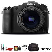 Sony Cyber-Shot DSC-RX10 III Digital Camera (DSCRX10M3/B) with Bag, 64GB Memory Card, Memory Card Reader and More.
