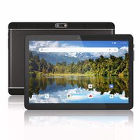 Android Tablet 10.1 Inch, 3G Phablet, Unlocked Tablet PC with Dual SIM Card Slots and Cameras, 1280x800 IPS, Quad Core, 1GB +16GB, GMS Certified, 6000mAh Battery, WiFi, Bluetooth, GPS, FM（Black）