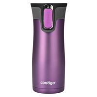 Contigo AUTOSEAL West Loop Stainless Steel Travel Mug, 16 oz, Bright Lavender