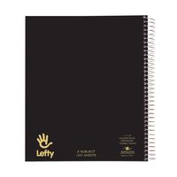 Roaring Spring Left-Handed Notebook, Three Subject, 11" x 9", 120 sheets, College Ruled