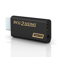 Wii to hdmi Converter, Gana wii to hdmi Adapter, wii to hdmi1080p 720p Connector Output Video & 3.5mm Audio - Supports All Wii Display Modes.
