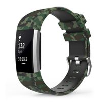 Spessn Fitbit Charge 2 Replacement Band, Universal Size Unisex Pattern Soft Silicone Adjustable Wrist Sport Strap for 2016 Fitbit Charge 2 HR Heart Rate + Fitness Wristband