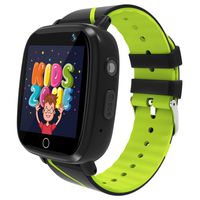 MeritSoar Kids Smart Watch with GPS Tracker SOS Camera Game 1.44 inch Touch Screen Sport Smartwatch Camera Cell Phone Girls Boys for iOS & Android (Green)