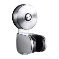 JOMOLA Vacuum Suction Cup Shower Head Holder 4 Mode Angle Adjustable Handheld Shower Head Wall Bracket Stainless Steel Removable Bidet Sprayer Holder Brushed Finish