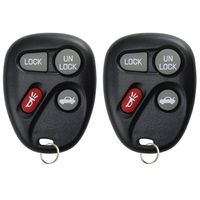 KeylessOption Keyless Entry Remote Control Car Key Fob Replacement for KOBLEAR1XT 10443537 (Pack of 2)
