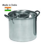 IMUSA USA L300-40315 Stainless Steel Stock Pot with Lid 12-Quart, Silver