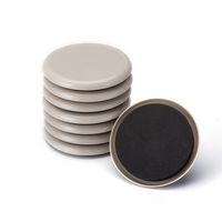 Furniture Sliders, CO-Z Reusable Round Movers for Heavy Furniture for Carpet. (8 Pack, 3.5 inch)