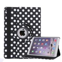 iPad Air 2 Case, SorbSun PU leather Folid Smart Protective Stand 360 Degree Rotating Case Cover for 9.7 Inch Apple iPad Air 2/Air/2017 2018 iPad 5th&6th Generation - Black