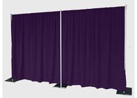 AK-Trading 8ft x 5ft Polyester Fabric Backdrop Background Drapes for Pipe and Drape - Magenta