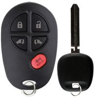 KeylessOption Keyless Entry Remote Fob Uncut Blank Car Key For GQ43VT20T