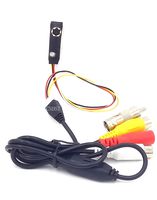 CNDST CCTV Hd Mini Spy Pinhole Security Camera 3.6mm 90degree 1200tvl 6PCS Infrared IR LEDs Night Vision Pipe Snake Hidden Mini CCTV Surveillance Camera