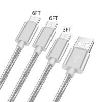 Micro Usb Charger Cord for Motorola Moto E6 E5 G5S G5 E4 Plus Play Pure Supra Cruise,G6 Play (Not For G6,G6 Plus),T-Mobile Revvl/Plus,Fast Charging Wire,Microusb Charge Power Data Cable 3-6-6 FT