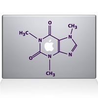 The Decal Guru The Molecular Structure of Coffee MacBook Decal Vinyl Sticker - 13" MacBook Air - Lavender (1195-MAC-13A-LAV)