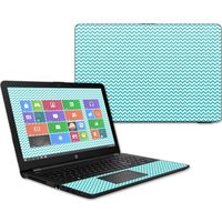 MightySkins Skin Compatible with HP 15t Laptop 15.6" (2017) - Turquoise Chevron | Protective, Durable, and Unique Vinyl Decal wrap Cover | Easy to Apply, Remove, and Change Styles | Made in The USA