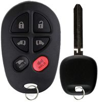 KeylessOption Keyless Entry Remote Fob Uncut Blank Car Key For GQ43VT20T