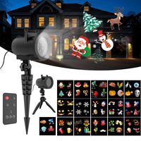 Elec3 Christmas Holiday Led Projection Light 10W, 20 Slides Projector Light Waterproof with RF Romote Used for Home Party Holidays Halloween Decoration