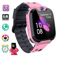 PTHTECHUS Kids Smart Watch - 1.54" Touch Screen Sports Smartwatch with [1GB Micro SD Card] Two-Way Call Camera 7 Games Recorder Alarm Clock Music Player for Birthday Gift Children Boys Girls (Pink)