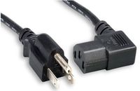 Micro Connectors, Inc.  6 feet Right Angle AC Power Cord UL Approved (M05-113RA)