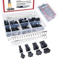 Hilitchi 520Pcs 2.5mm Pitch 2 3 4 5 Pin Male & Female Plug Housing and Male/female Pin Header Crimp Terminals Connector Kit Perfectly Compatible with JST SM