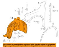 MERCEDES-BENZ 1566900130 GENUINE OEM FENDER LINER