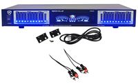 Rockville REQ20 19" Pro Rack Mount Dual 10-Band Graphic Equalizer EQ+VU Meters