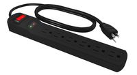 Stanley 33220 SurgeMax 1080 6-Outlet Power Strip, 3-Foot Cord, Black
